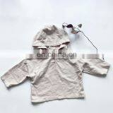 A0215# Spring Girls' Jacket Hooded Boys Kids Coats Childrenswear Wholesale thumbnail-4