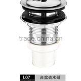 Wholesale Chaoan 201 Stainless Steel Push Down Pop up Sink Basket Strainers Waste Made in China thumbnail-4