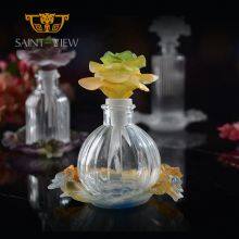 NEW ARRIVAL Handmade Design Crystal Purple Flower Shape 100ml Perfume Bottle thumbnail-3