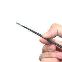 Steel Carbon Tweezers Anti-static Black Thin Pointed Curved Mouth Household Home Repair Nail Pick 10#tweezers thumbnail-4