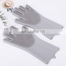Heat Resistant Gloves, Cleaning Long Household Multifunctional Silicone Gloves thumbnail-5