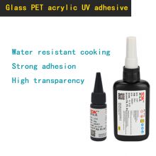 Glass metal UV adhesive, acrylic PET water resistant UV adhesive, ceramic metal PMMA water resistant UV adhesive