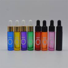 10ml Dropper Bottles Multi Colors Spraying Colors Glass Dropper Bottle Empty Essential Oil Bottle thumbnail-2
