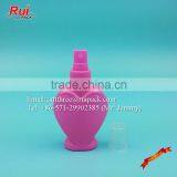 80ml Cute Pink Heart Shape PET Perfume Bottle, Lovely Plastic Bottle With Pump