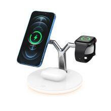 3 in 1 Quick Charge Desktop Wireless Charger Multi-Function Magnetic Charger for IPhone Recommended thumbnail-2