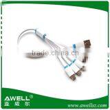 8 Pin + 30 Pin + Micro + Mini Micro Multi Usb Cable for Smartphone