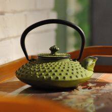 2025 New Arrival Tea Warmer Teapots Wholesale Tea Kettle Cast Iron Enamel Teapot thumbnail-4