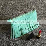 Makeup Travel Toiletry Pure Color Fringe Cosmetic Bag Tassel Tassel Bag Small Girl thumbnail-2