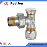 taizhou supplier HR5110 brass drain angle chrome radiation valve