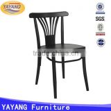 Modern design iron tube strong and endurable restaurant dining room chair without arm