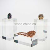 Solid Clear Acrylic Display Blocks For Jewellery Display