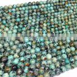 Precious Stone African Turquoise Round Beads 4-12mm Natural Gemstone Loose Beads for Necklace Making thumbnail-1