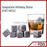 NT-WS1 natural soapstone whisky stone hot sale on whisky ice cube