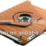 360 rotating and CROCO leather case for ipad mini,for ipad mini case