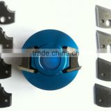 Aluminum Body Light Blue Colour Cutter Head With Limitors To Use On Moulder Machine
