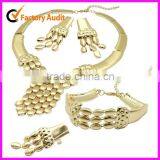 2012 Valantine gift gold plated fashion jewelry set