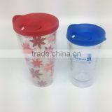 Dual walled coffee travel mug BPA free leak proof