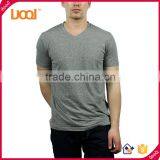 Custom V-neck T-shirt Cheap Mens Bulk t Shirt Logo Printed thumbnail-2