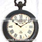 Handmade Retro Vintage Round Iron Wall Clock