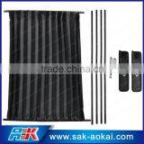 Luxury Black Folding Car Sunshde Soft Cloth Car Sunshade thumbnail-2