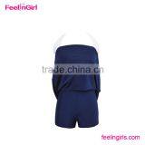 New Arrival Girl Halter Push Up Blue Beach Bikini thumbnail-3