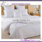 Bag-style White Stripe Duvet Covers, White Stripe Quilt Covers for Hotel King Bed thumbnail-1