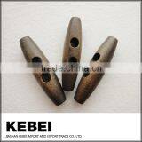 Fashion Style Custom Wooden Toggle Coat Button With Two Holes thumbnail-3