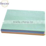 Two layers tissue paper disposable dental bib for surgical use