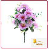 14 Heads Purple Artificial Silk Gerbera Daisy Flowers Making for Home Decoration
