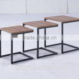 Modern Home Design Nest of 3 Wood Coffee Table thumbnail-3