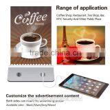 China Wholesale High Quality Restaurant Power Bank Menu Holder 13000mAh With 4 Ports USB thumbnail-2