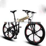 Folding Bicycles 26-Inch Aluminum Folding Mountain Bike Outdoor Compact Bike Double Disc Sell Like Hot Cakes! thumbnail-4