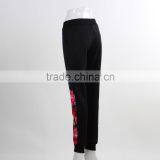 F5W30177 Women Fashion Jogger Pants Wholesale Cheap 100% Cotton Pants Printing thumbnail-3