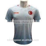 High Quality New Design Striped Soccer Jerseys Net Soccer Wear Top Quality thumbnail-1