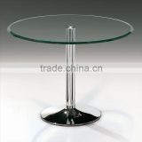 Toughened glass coffee table clear tempered glass round table top