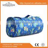 Wholesale pattern portable ladies big quilted cotton travel cosmet bag