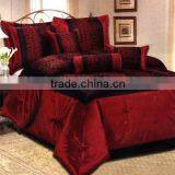 7Pcs Flocking Comforter Set