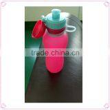 Wide Mouth Water Plastic Bottle,folding Water Bottle,wholesale Portable Drinking Botter thumbnail-2