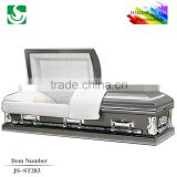 JS-ST283 adult cremation funeral steel casket