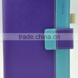 purple color pu leather daily organizer