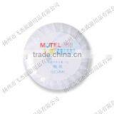 Round& Personalized Pleat Wrapped Hotel Size Soap With Label