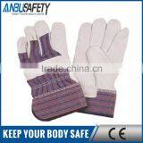 Mining Working Cheap Leather Gloves With Latex Coated