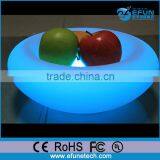 Battery Rechargeable Portable Party and Salon Plastic Led Glowing Rgb Color Fruit Pot
