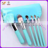 6pcs Nice Blue Zip Pouch Mini Cosmetic Brush Kit thumbnail-1