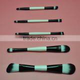 Professional Foundation Synthetic Hair Double Sided 5Pcs Cosmetic Makeup Brush Kit With Black Carry Bag thumbnail-4