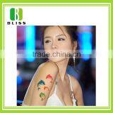 Popular Non-toxic Glitter Fashion Design Skin Safe Water Transfer Body Waterproof Colorful Temporary Tattoo Sticker thumbnail-5