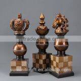 European Vintage Decorative Resin Internation Chess Figures thumbnail-2