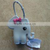 Bath and Body Works Gray Elephant With Pink Bow PocketBac Holder thumbnail-1