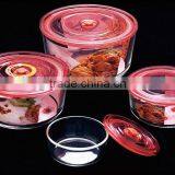 Pyrex Container With Airtight Lid,Round Shape, 850ml thumbnail-1