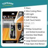 High Quality Outdoor Folding Plier Pocket Mini Multi Tool With Led Light thumbnail-1